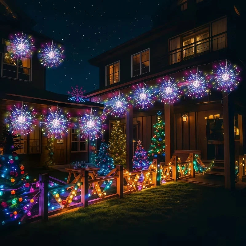 Hanging Solar Firework Lights
